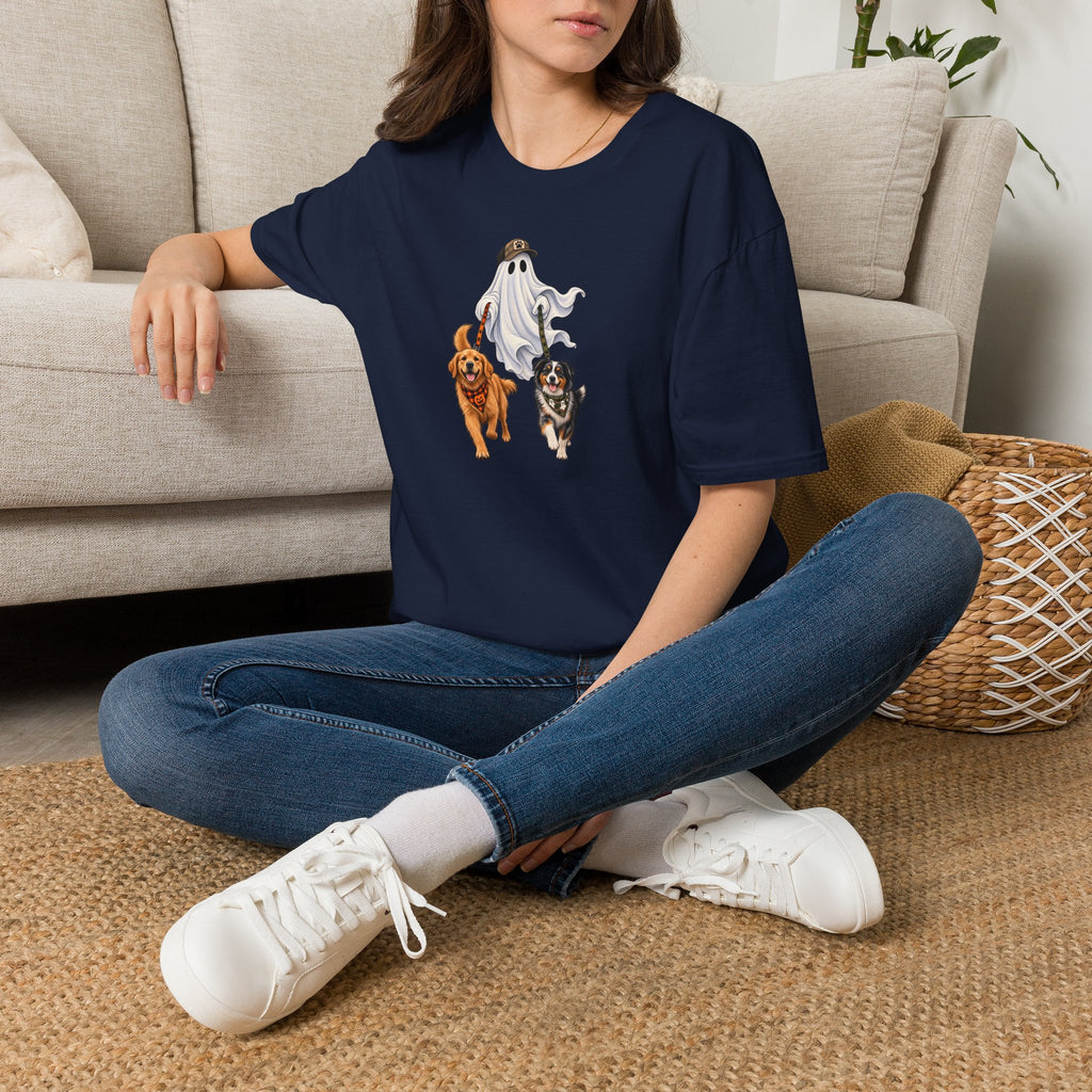 Halloween Ghost with Dogs T-Shirt