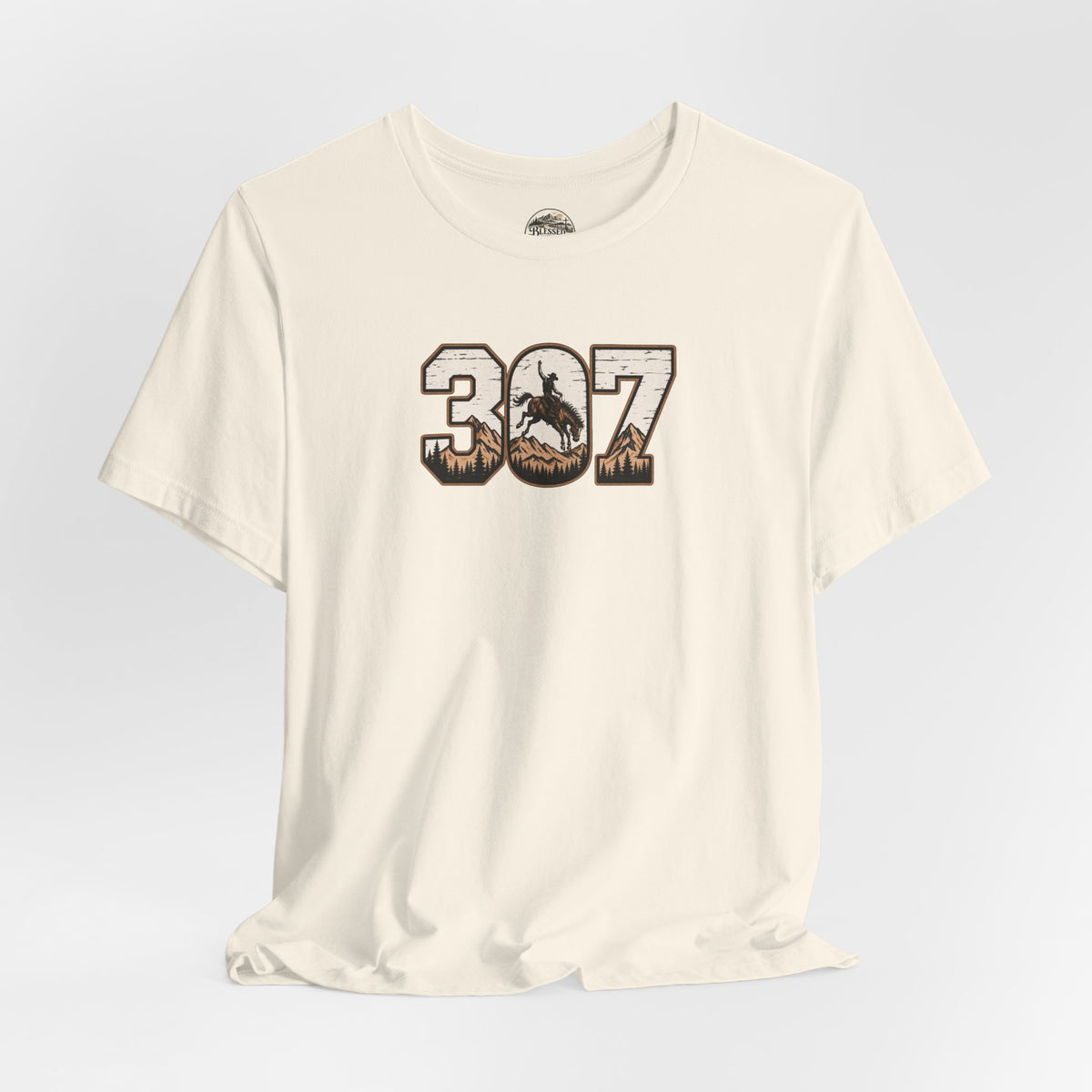 307 Wyoming Cowboy T-Shirt – Rustic Western State Pride Tee