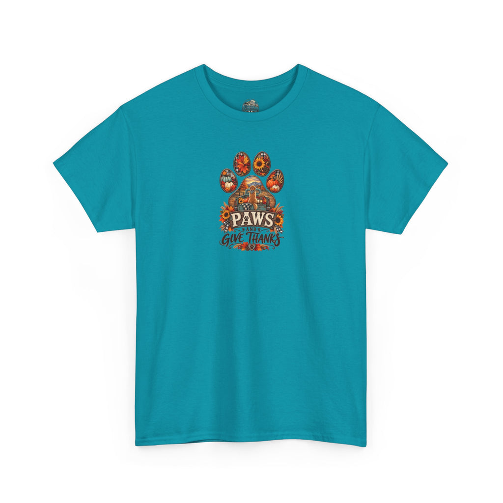 Thankful Paws Thanksgiving T‑Shirt
