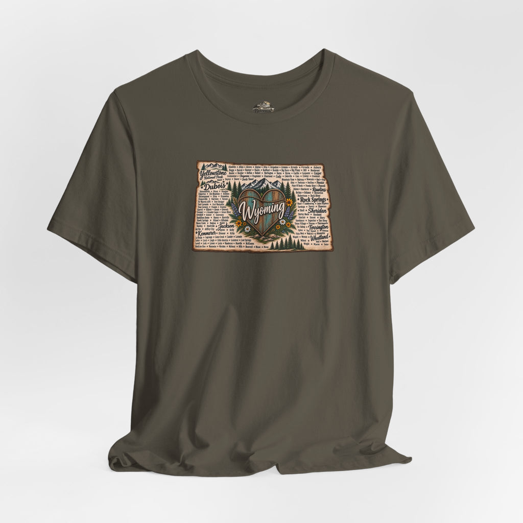 Wyoming State Outline Tee