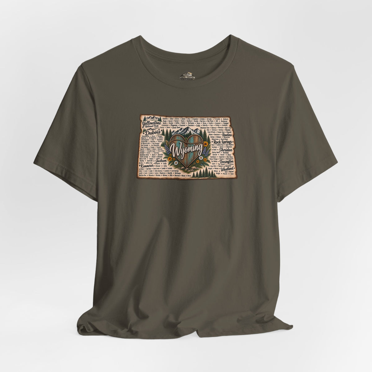 Wyoming State Outline Tee