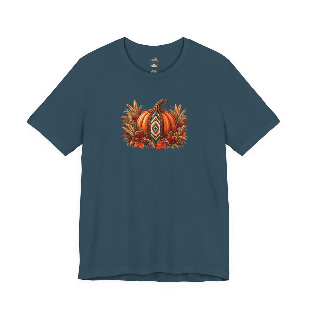 Fall Pumpkin & Sunflower Tee — Autumn Harvest Graphic T-Shirt