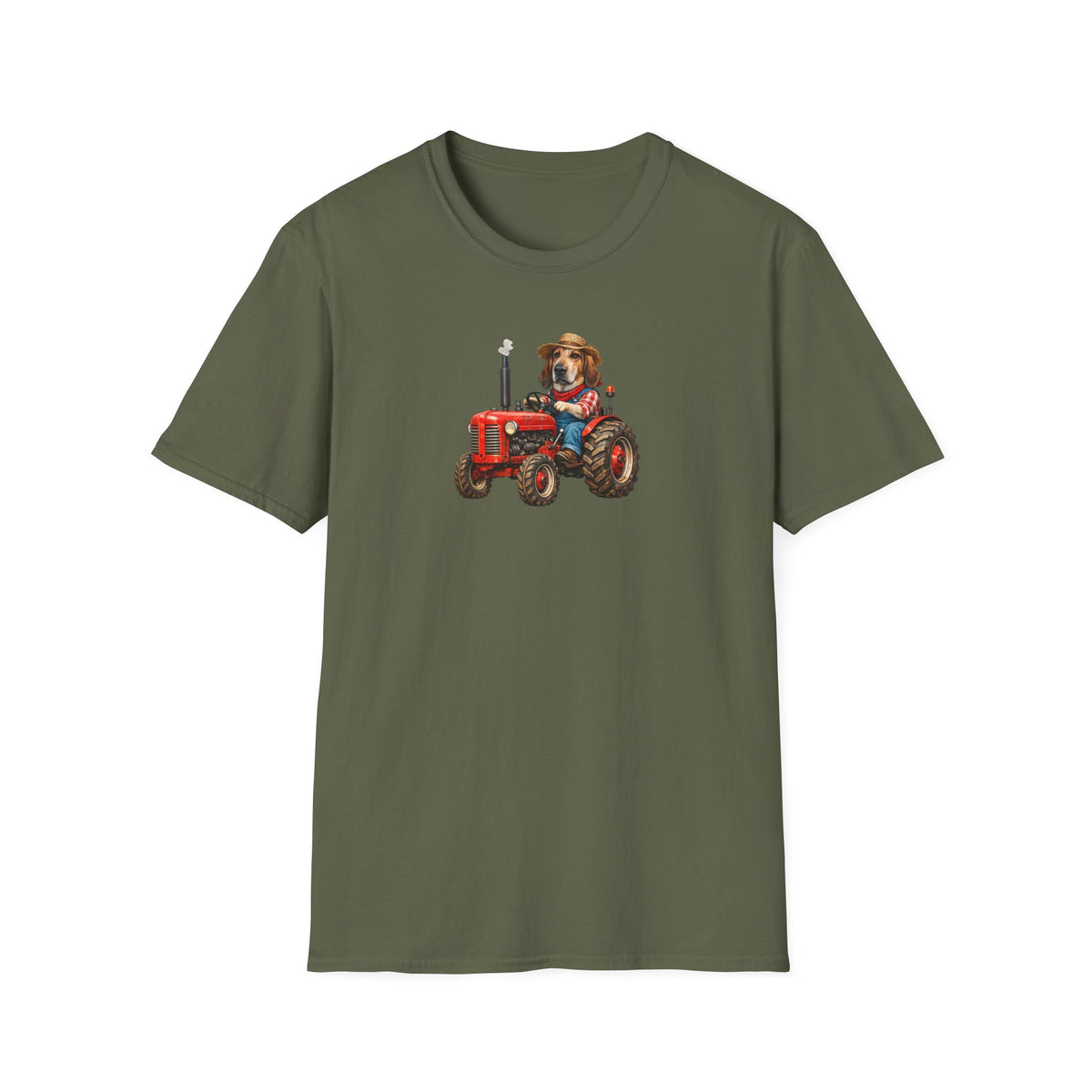 Dog on Tractor T‑Shirt — Cute Farmer Pup Graphic Tee