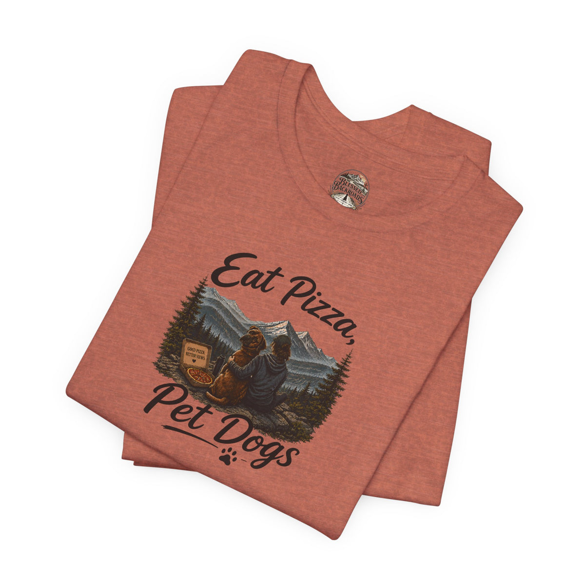 Eat Pizza Pet Dogs T-Shirt — Funny Dog Lover Tee