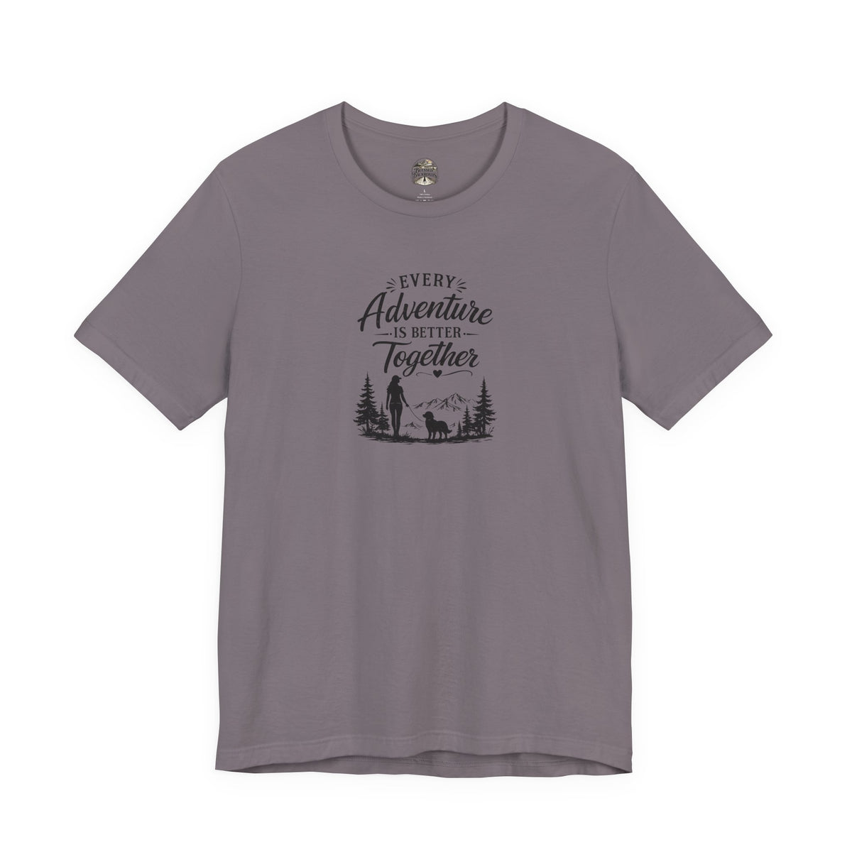 Adventure Together T-Shirt – "Every Adventure Is Better Together" Hiking & Dog Graphic Tee