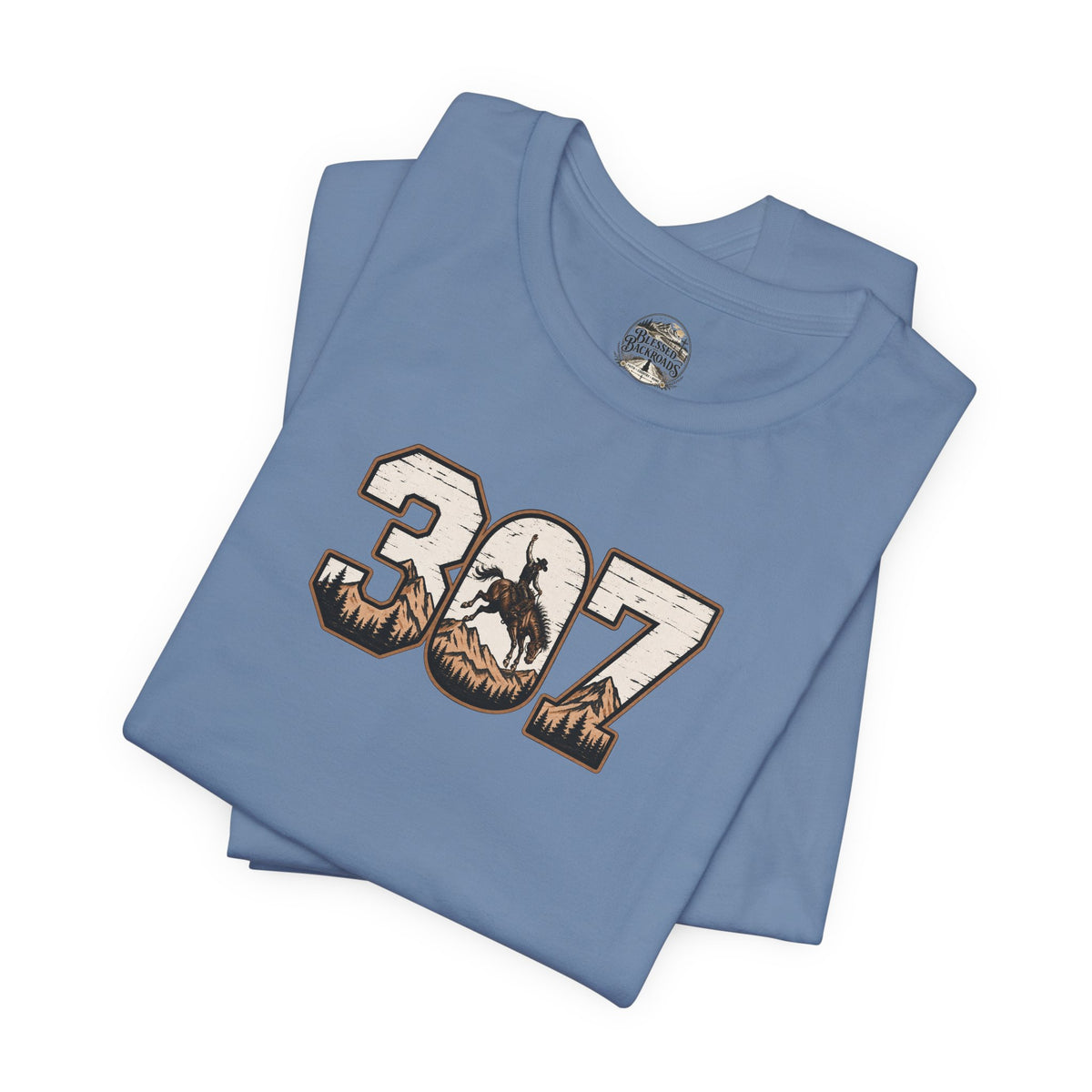 307 Wyoming Cowboy T-Shirt – Rustic Western State Pride Tee