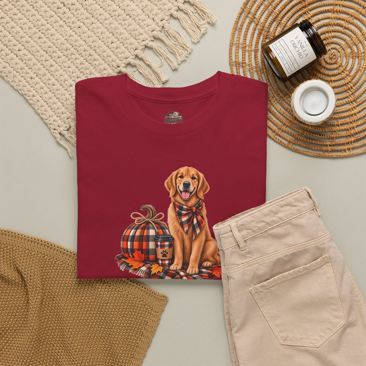 Golden Retriever Fall Tee