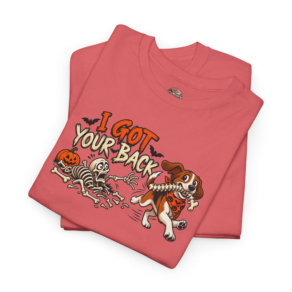 I Got Your Back Halloween Dog Skeleton Graphic Tee