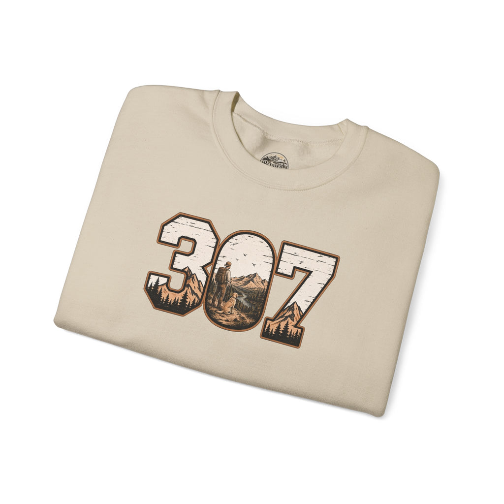 Crewneck Sweatshirt — 307 Mountain Landscape Graphic