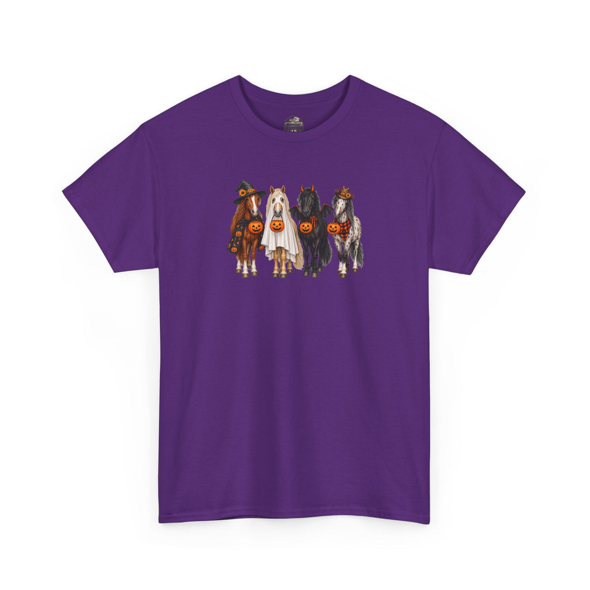 Halloween Horses Graphic Tee – Cute Trick-or-Treat Ponies Costume T-Shirt