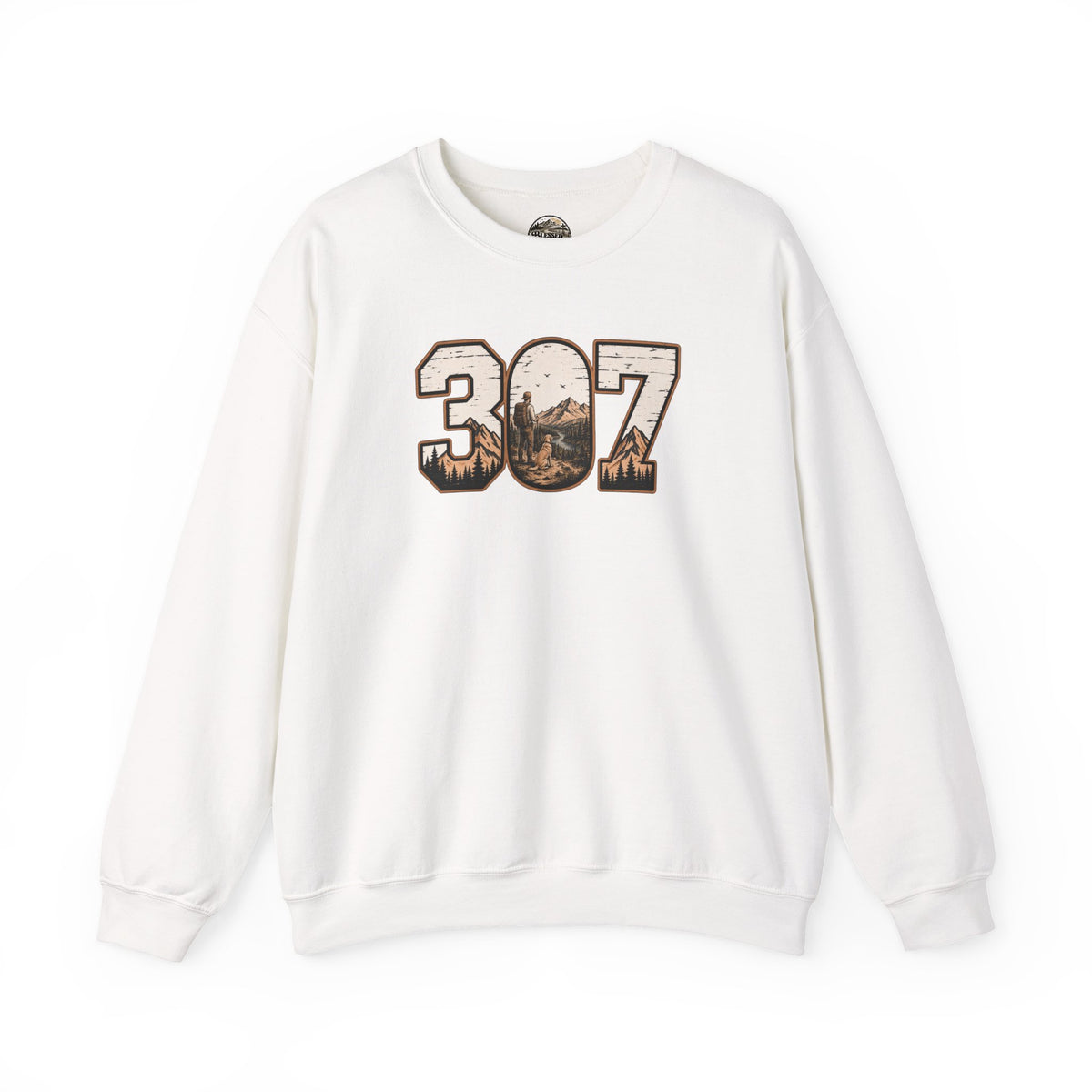 Crewneck Sweatshirt — 307 Mountain Landscape Graphic