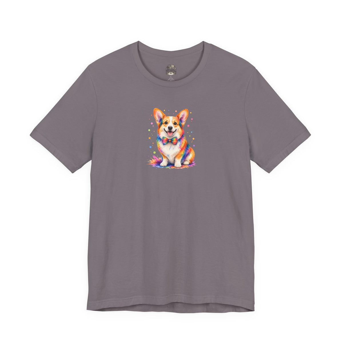 Corgi Watercolor Tee — Colorful Cute Corgi T‑Shirt