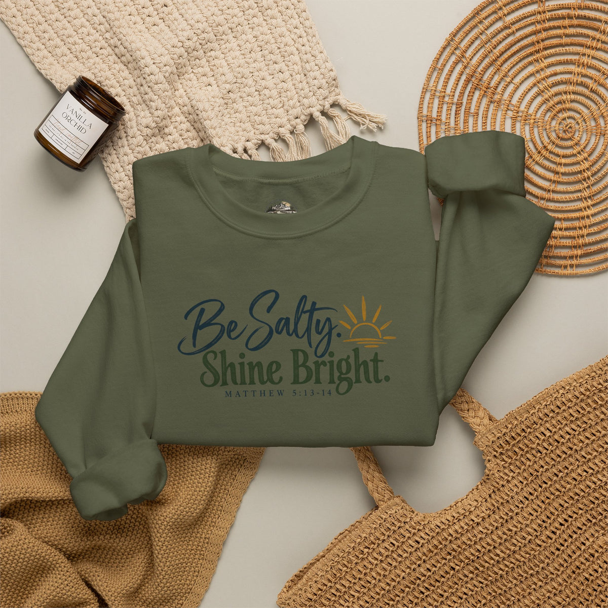 Be Salty Shine Bright Inspirational Sweatshirt