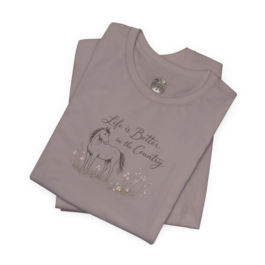 Country Life Horse Graphic Tee – "Life is Better in the Country"