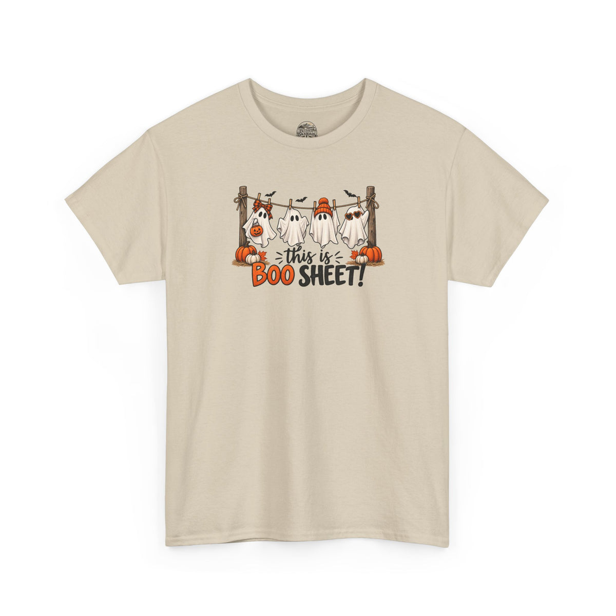 Halloween 'This Is Boo Sheet' T-Shirt – Cute Ghosts & Pumpkins Tee