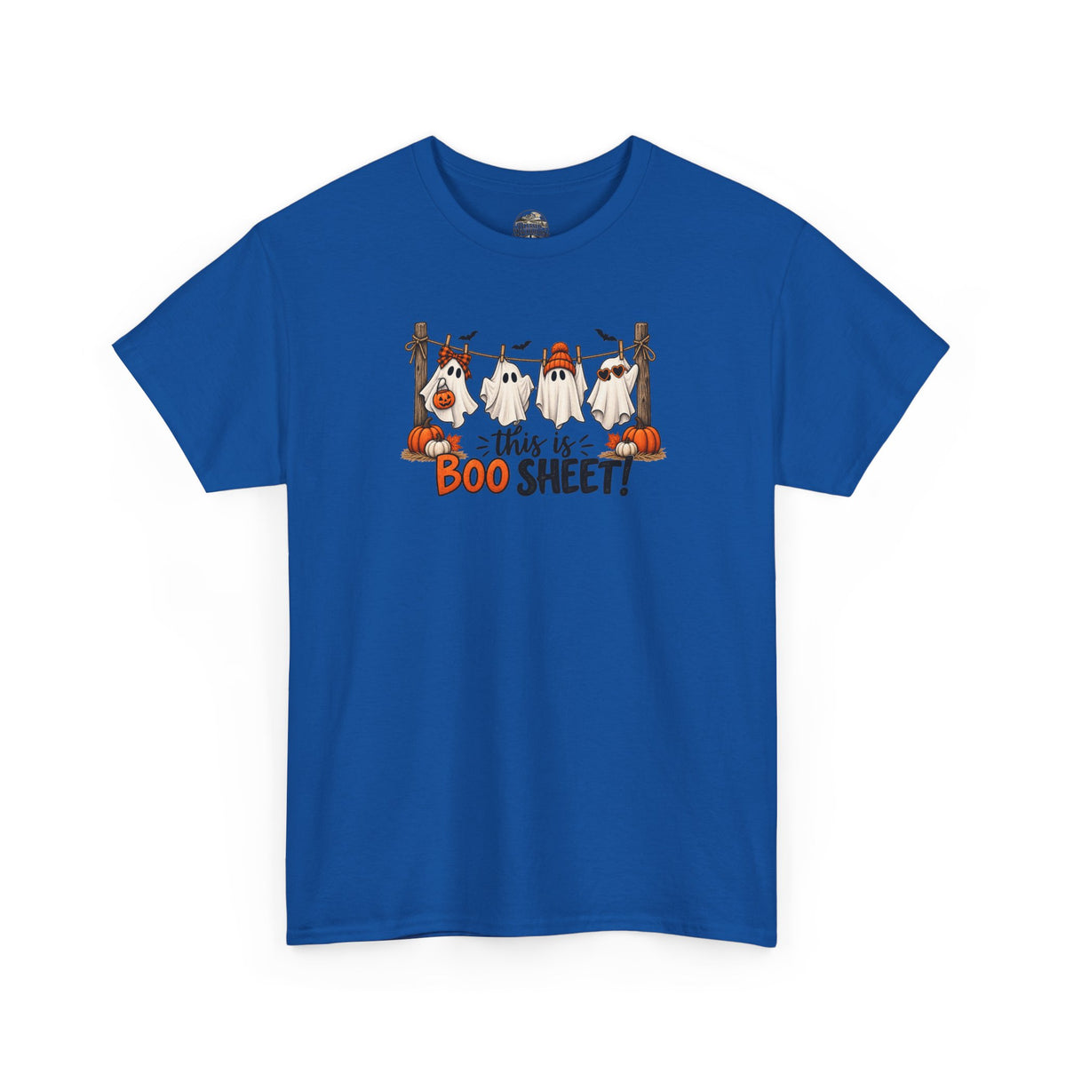 Halloween 'This Is Boo Sheet' T-Shirt – Cute Ghosts & Pumpkins Tee