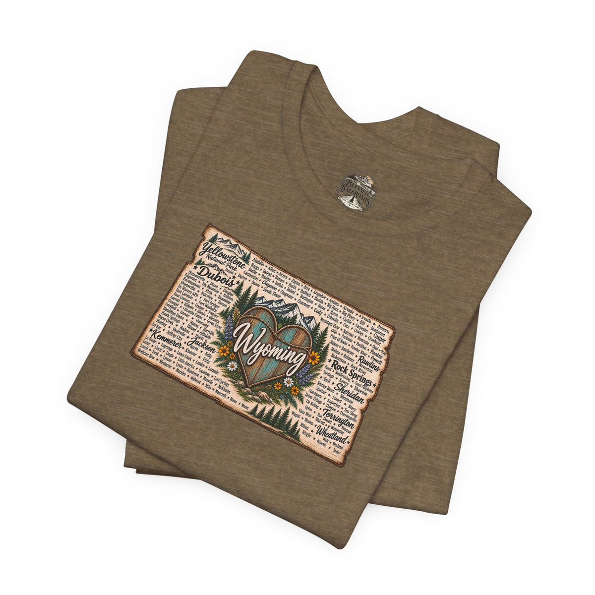 Wyoming State Outline Tee