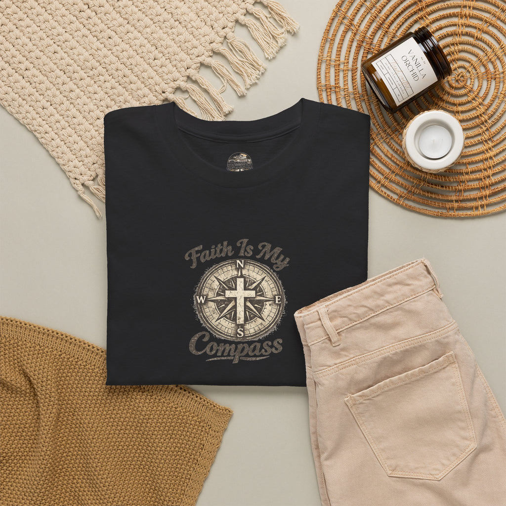 Faith In My Compass T-Shirt — Christian Compass Graphic Tee