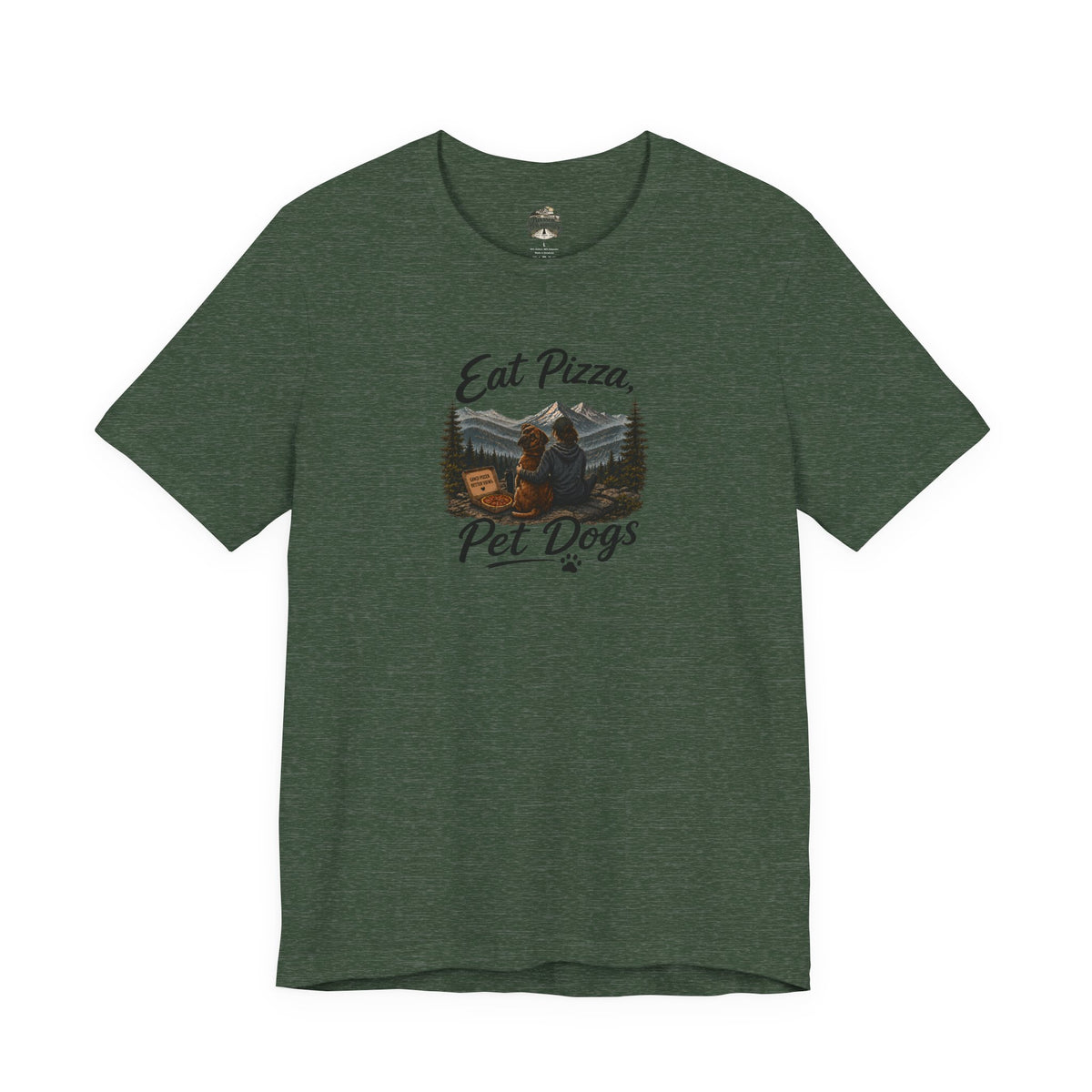 Eat Pizza Pet Dogs T-Shirt — Funny Dog Lover Tee