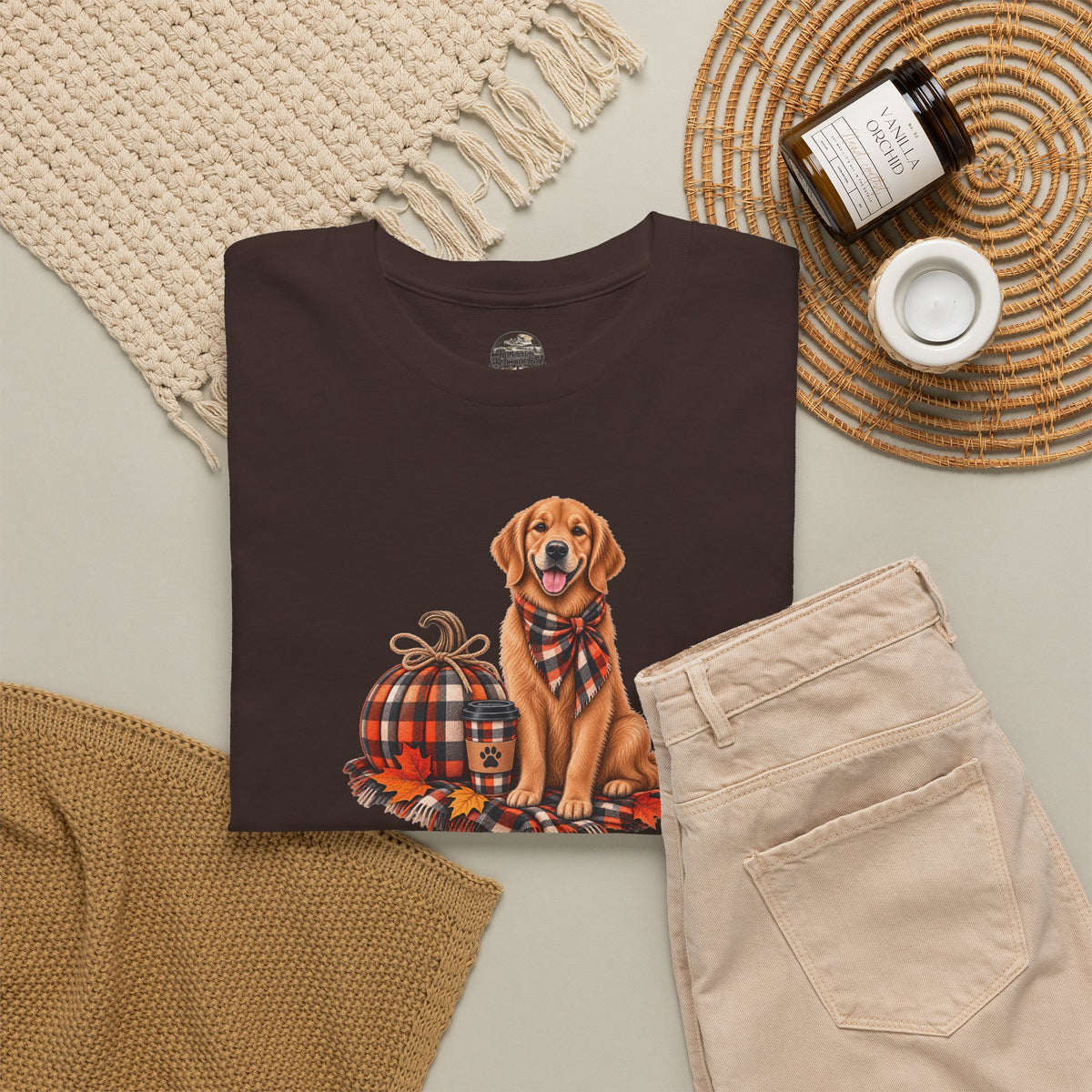 Golden Retriever Fall Tee