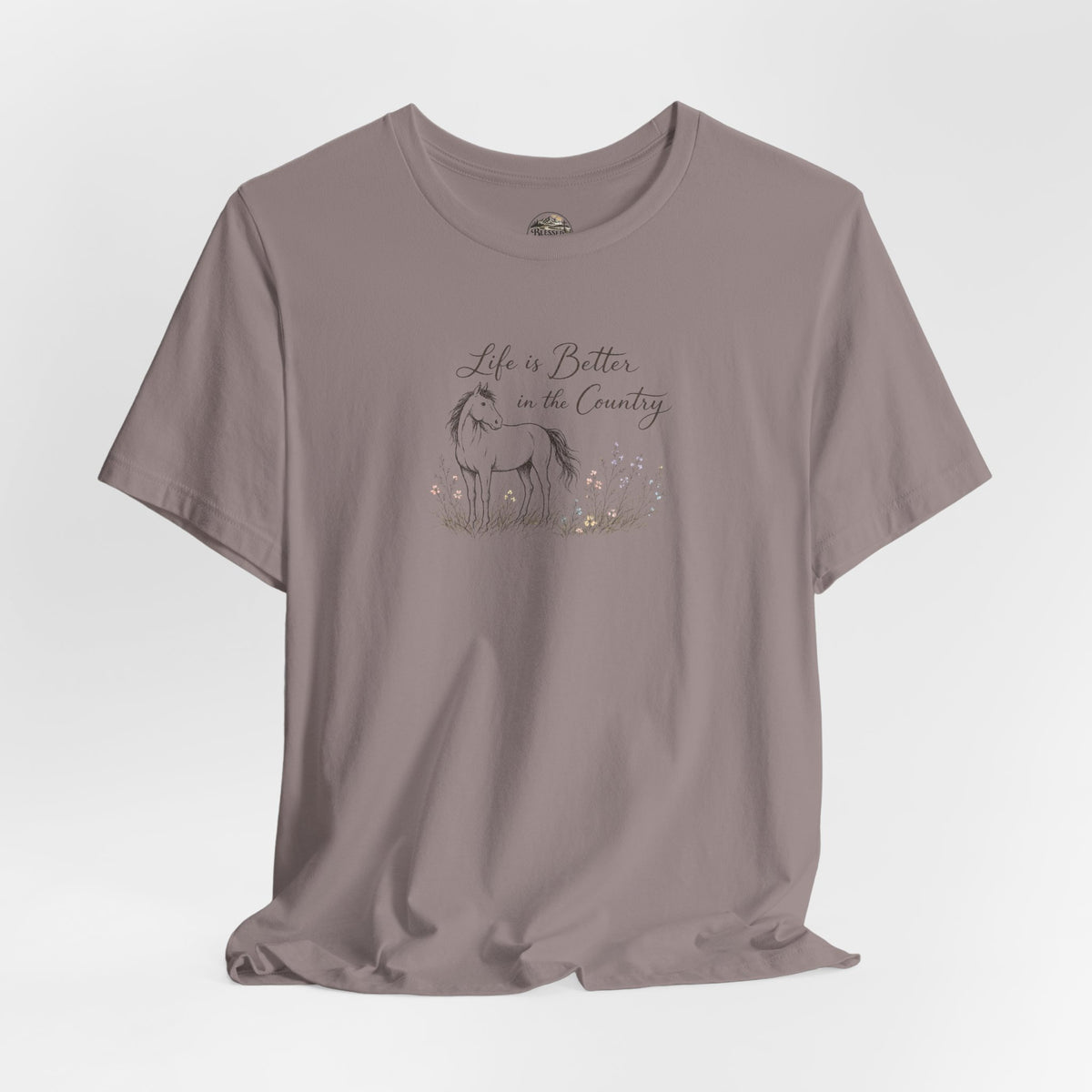 Country Life Horse Graphic Tee – "Life is Better in the Country"