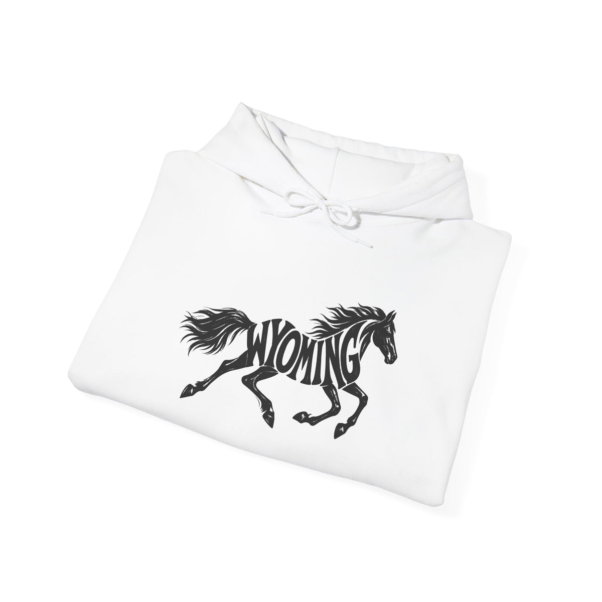 Wyoming Running Horse Hoodie