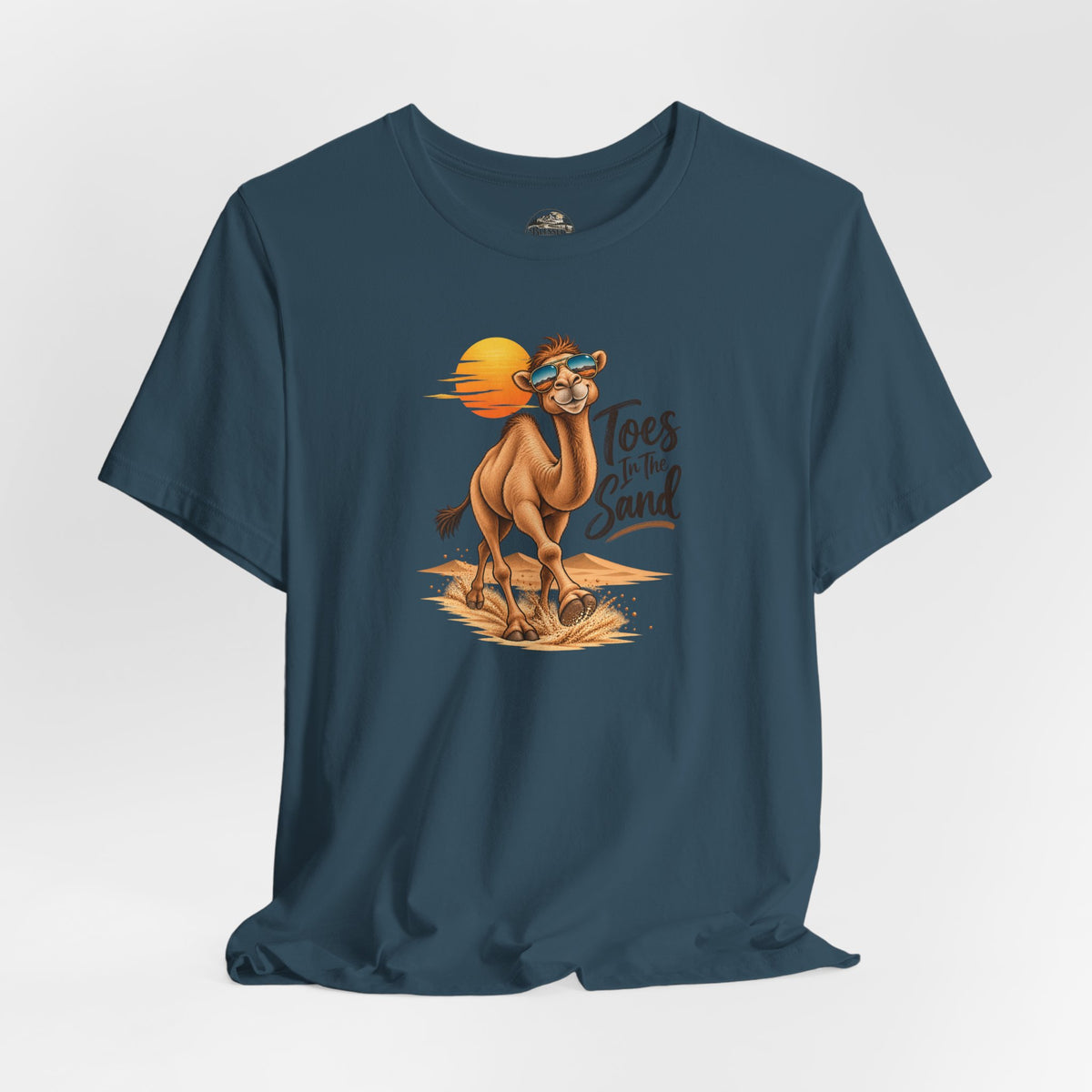Toes in the Sand Camel T-Shirt — Beach Vacation Sunset Tee
