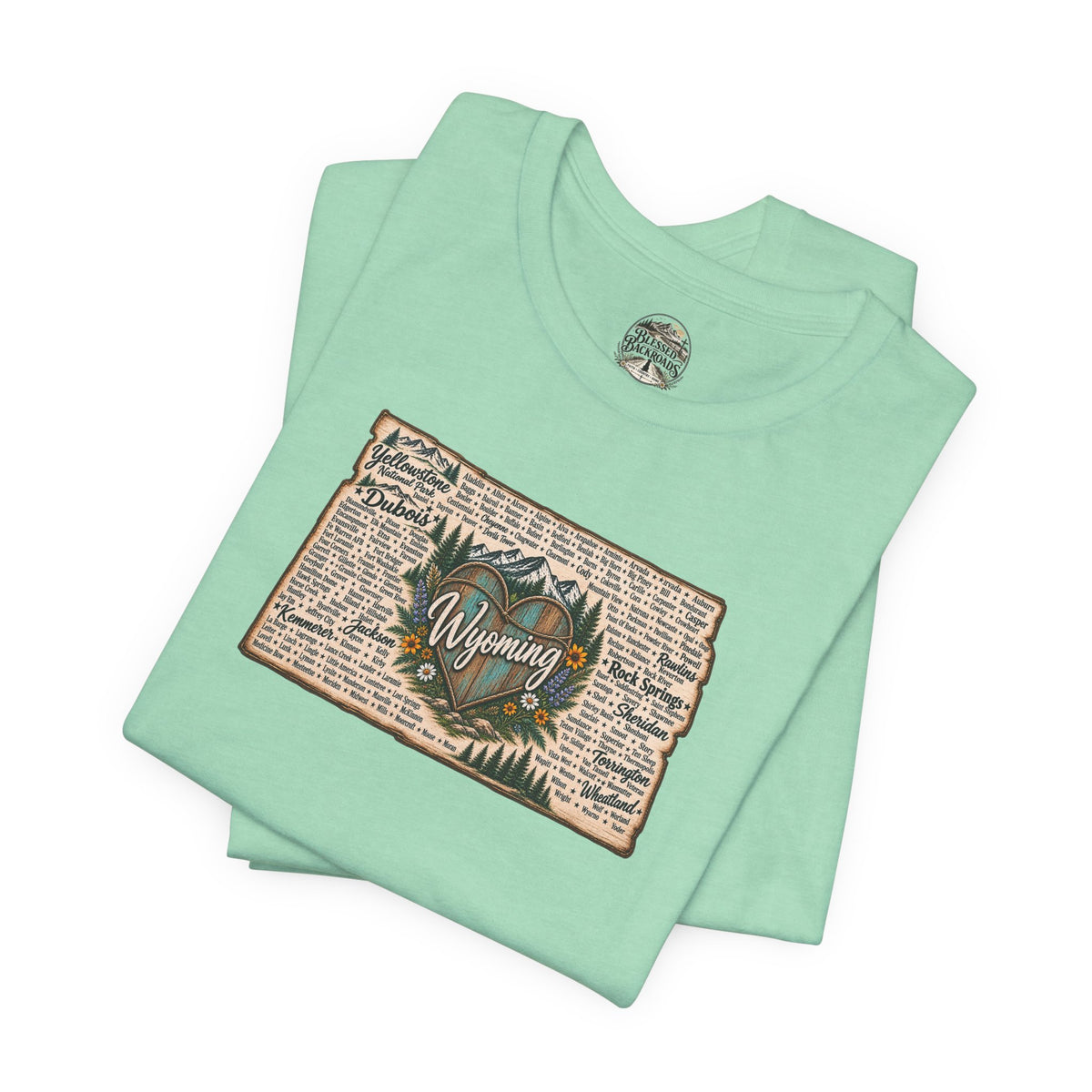 Wyoming State Outline Tee