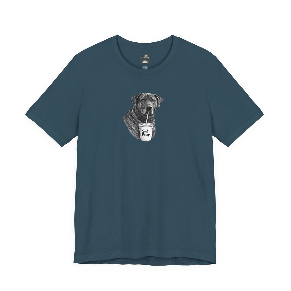 Dog With "Soda Pawp"
