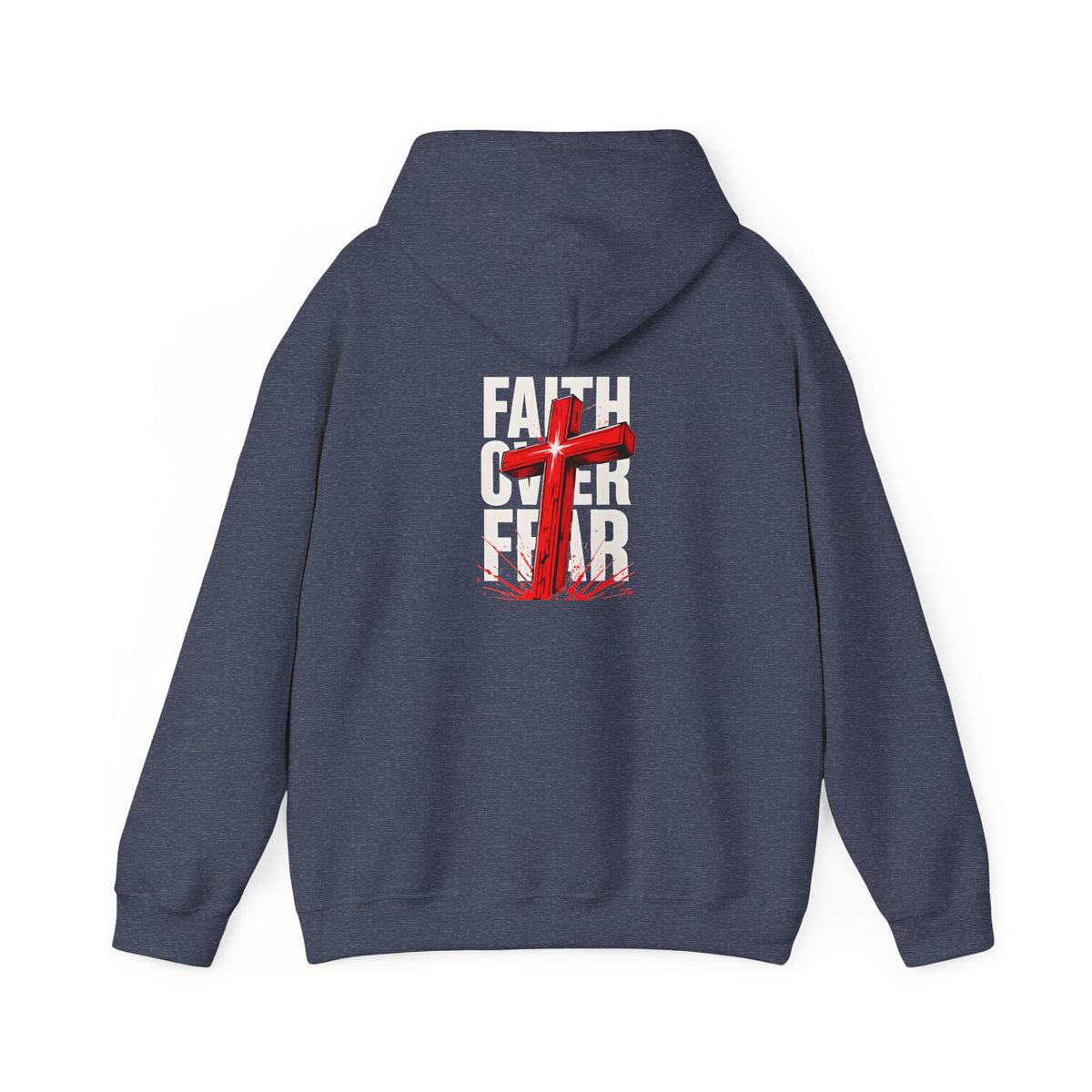 Faith Over Fear Hooded Sweatshirt - Unisex Christian Apparel