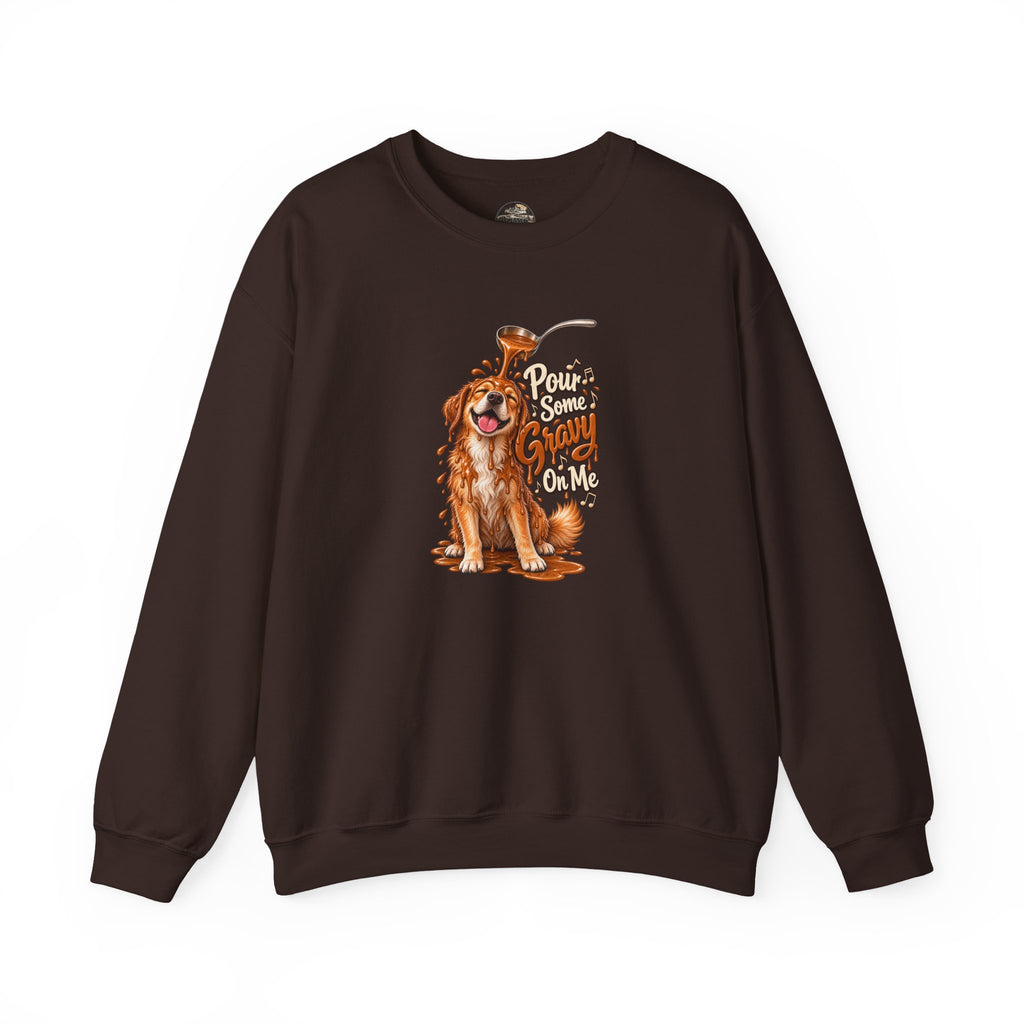 Golden Retriever Puppy Thanksgiving Crewneck Sweatshirt