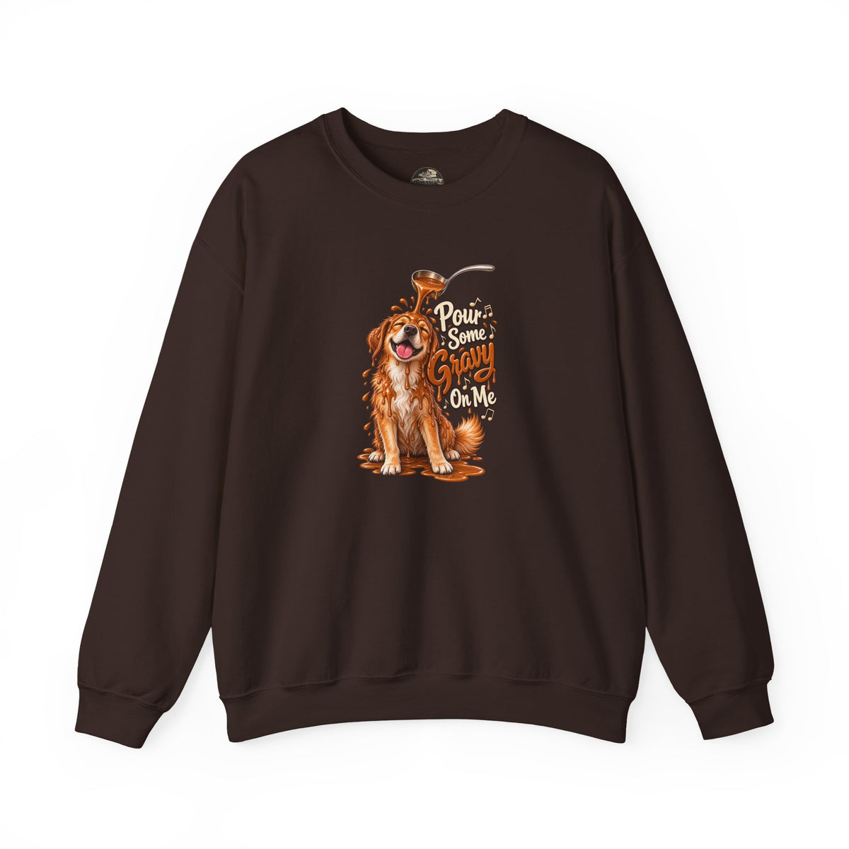 Golden Retriever Puppy Thanksgiving Crewneck Sweatshirt