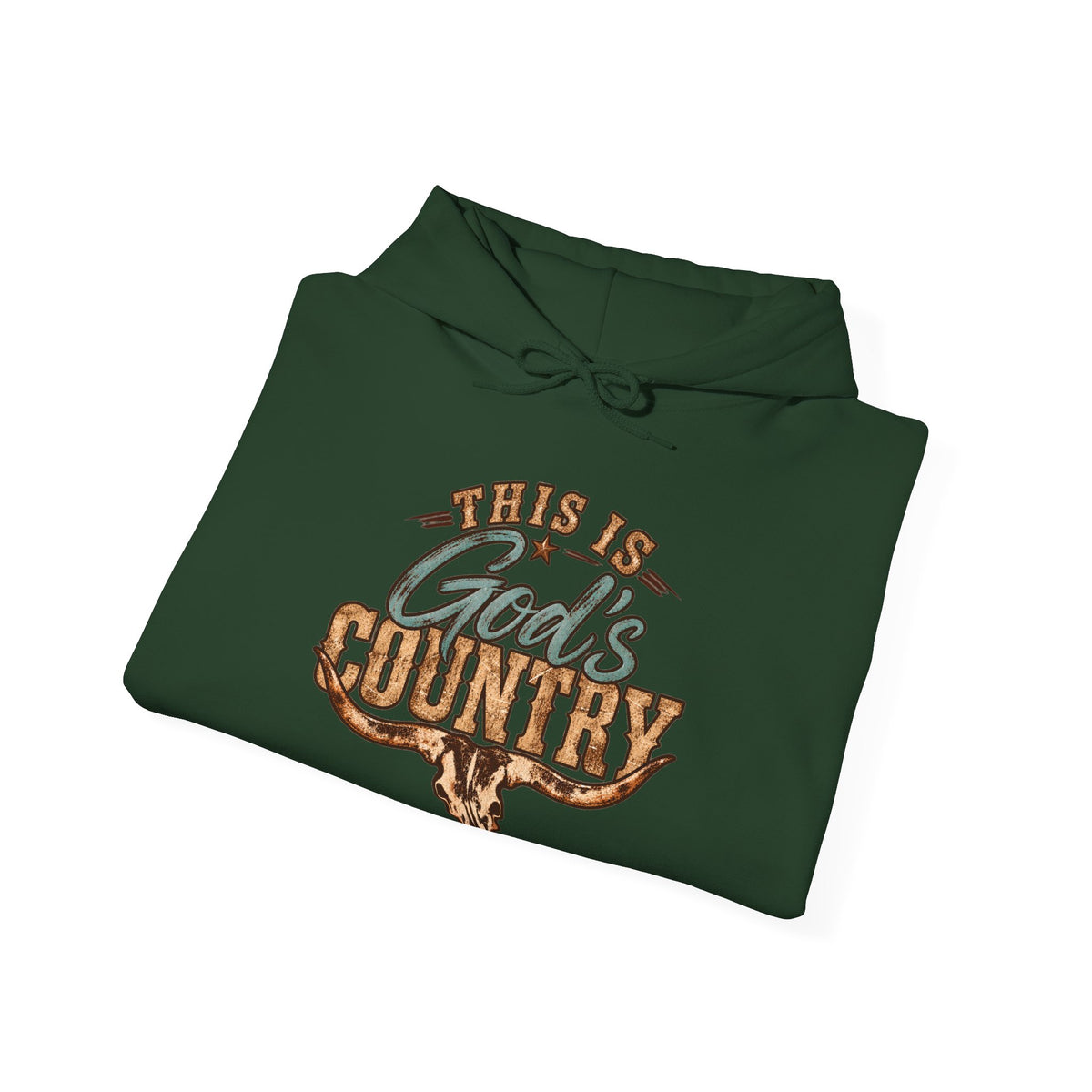This Is God's Country Hoodie - Rustic Western Faith Pullover