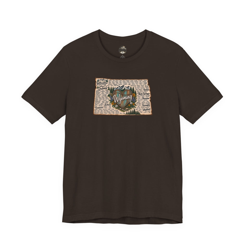 Wyoming State Outline Tee