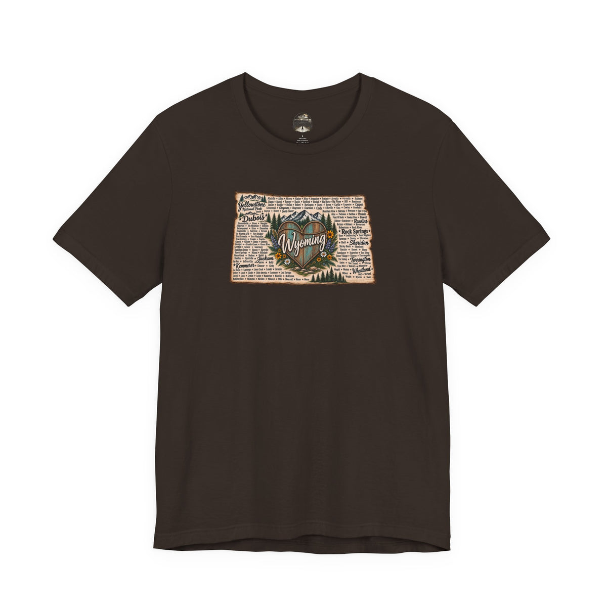 Wyoming State Outline Tee