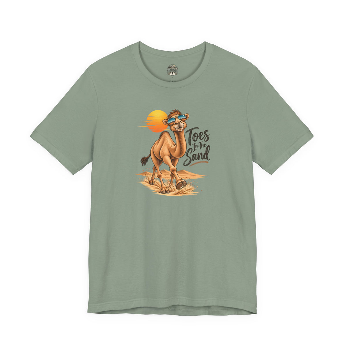 Toes in the Sand Camel T-Shirt — Beach Vacation Sunset Tee