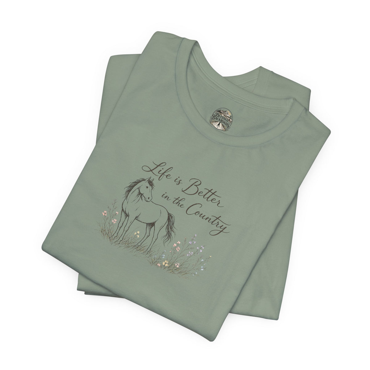 Country Life Horse Graphic Tee – "Life is Better in the Country"