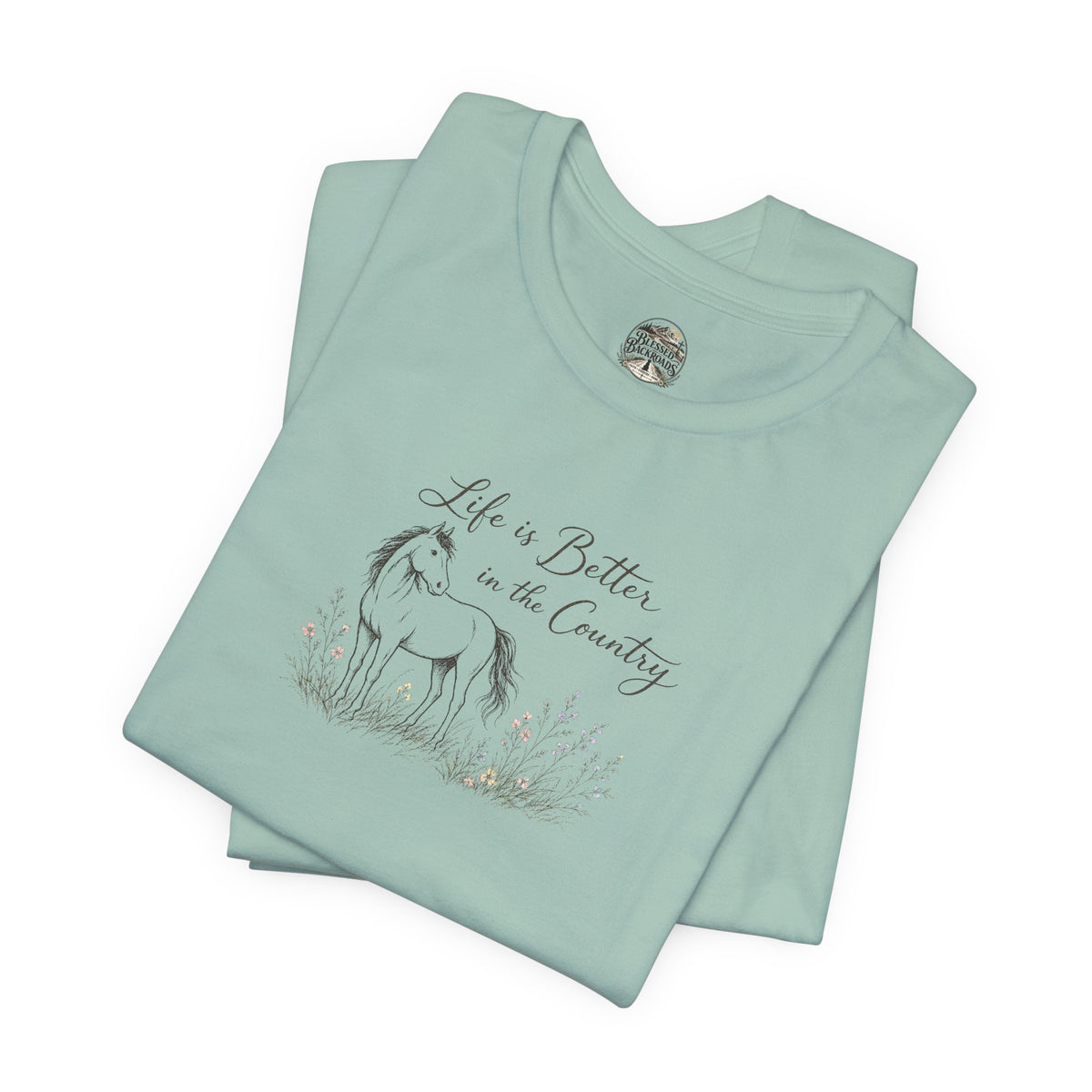 Country Life Horse Graphic Tee – "Life is Better in the Country"