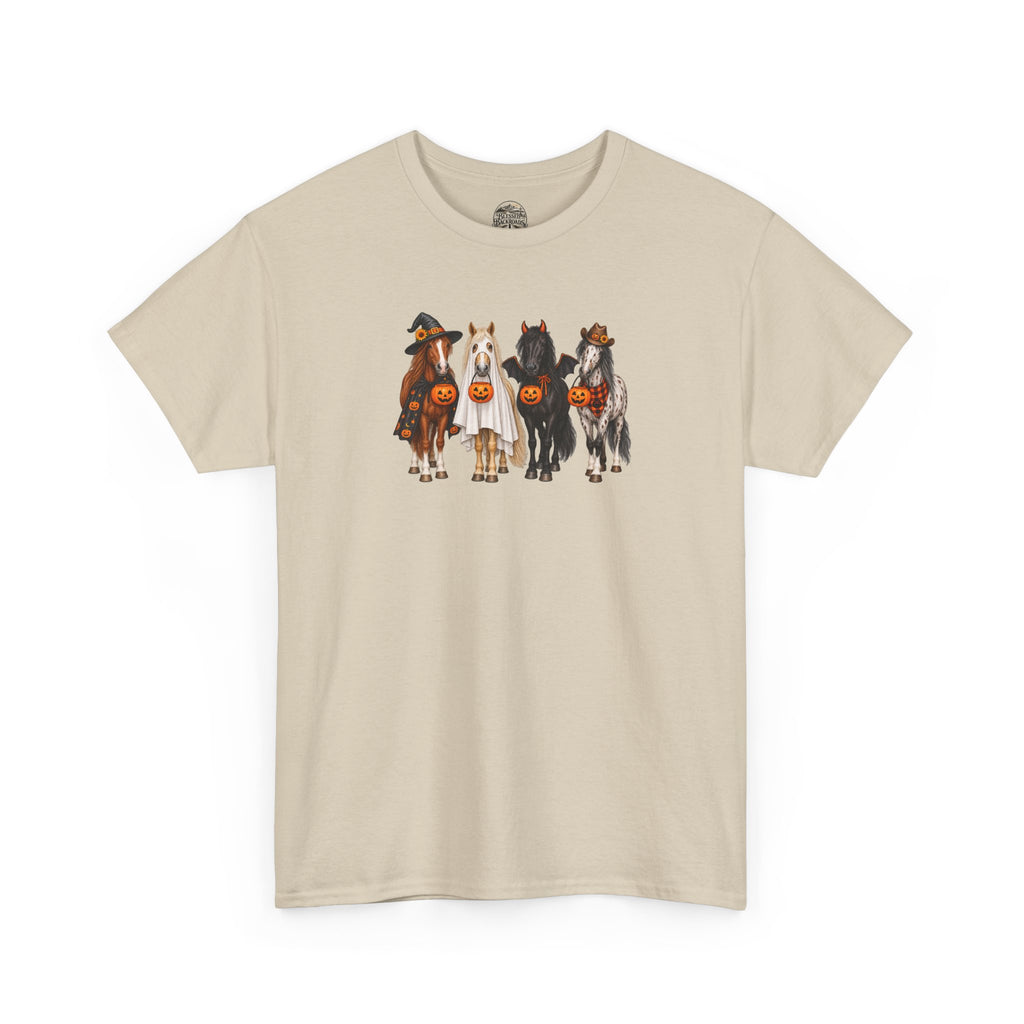 Halloween Horses Graphic Tee – Cute Trick-or-Treat Ponies Costume T-Shirt