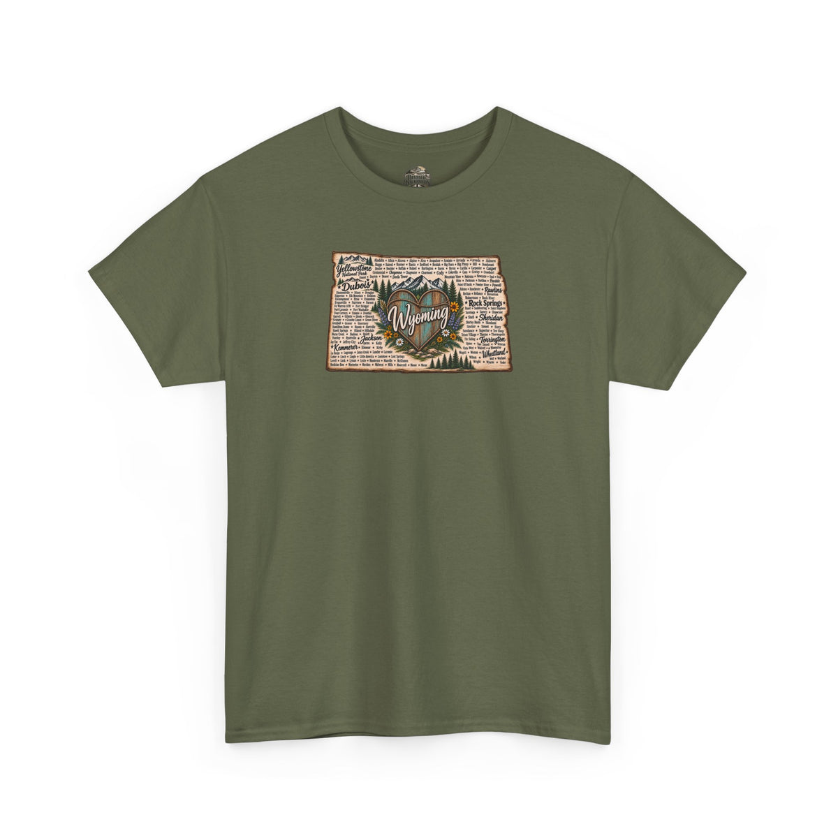 Wyoming State Outline Tee