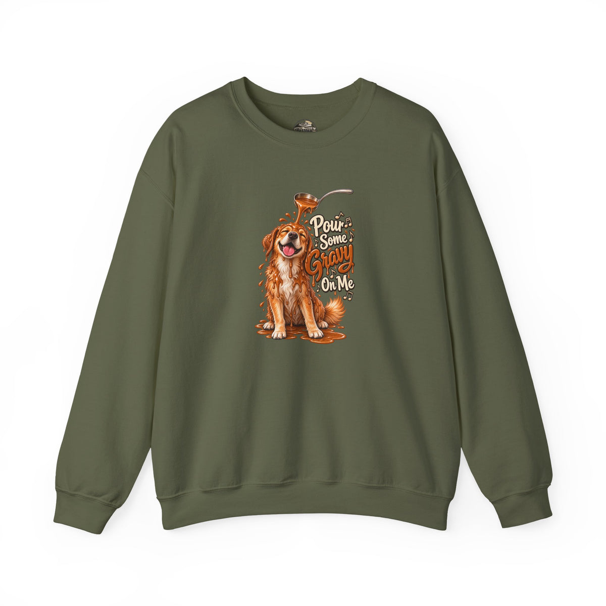 Golden Retriever Puppy Thanksgiving Crewneck Sweatshirt