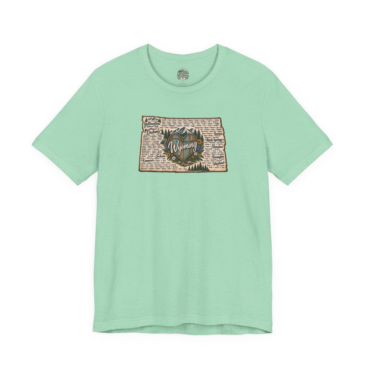 Wyoming State Outline Tee