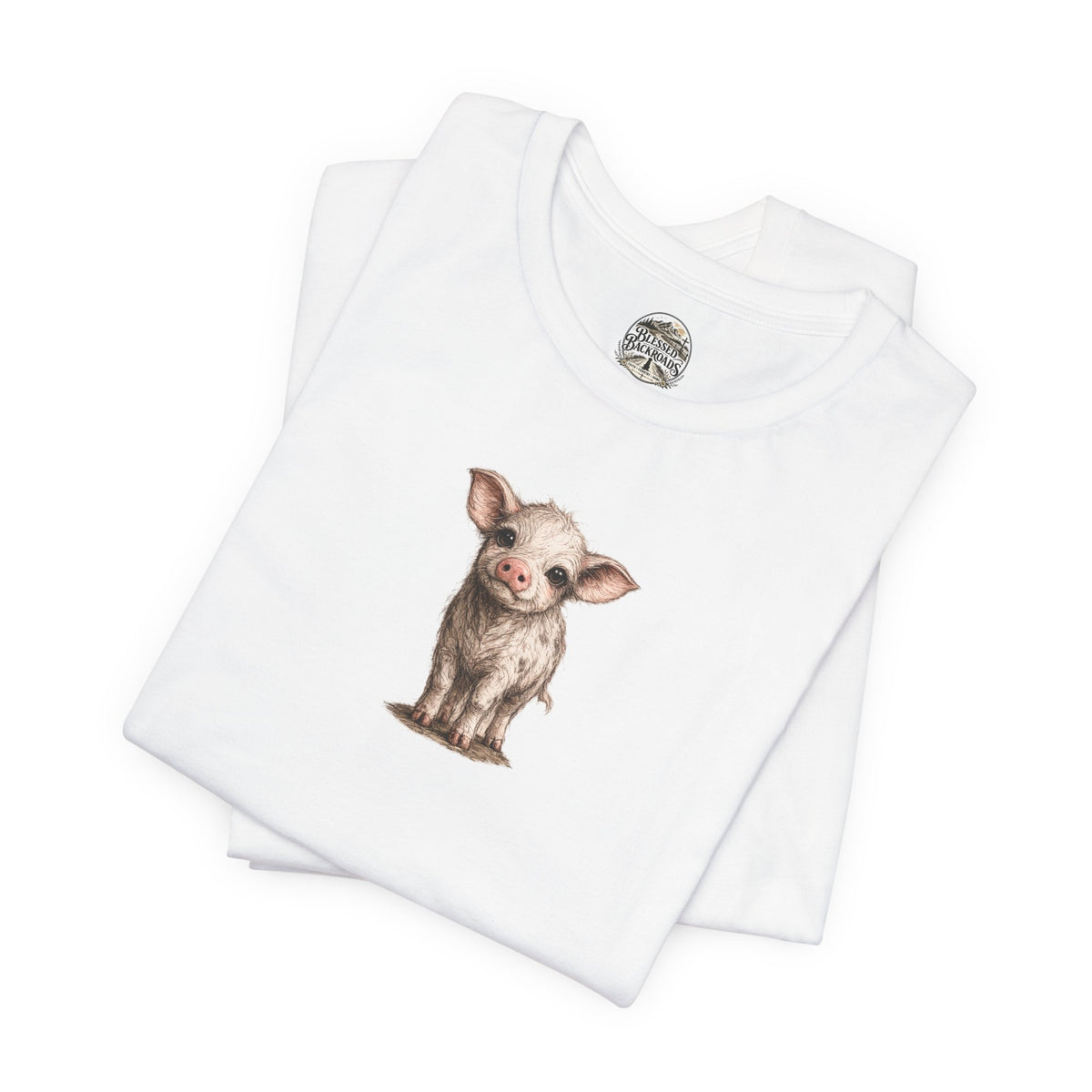 Cute Piglet T-Shirt — Adorable Farm Animal Tee for Animal Lovers