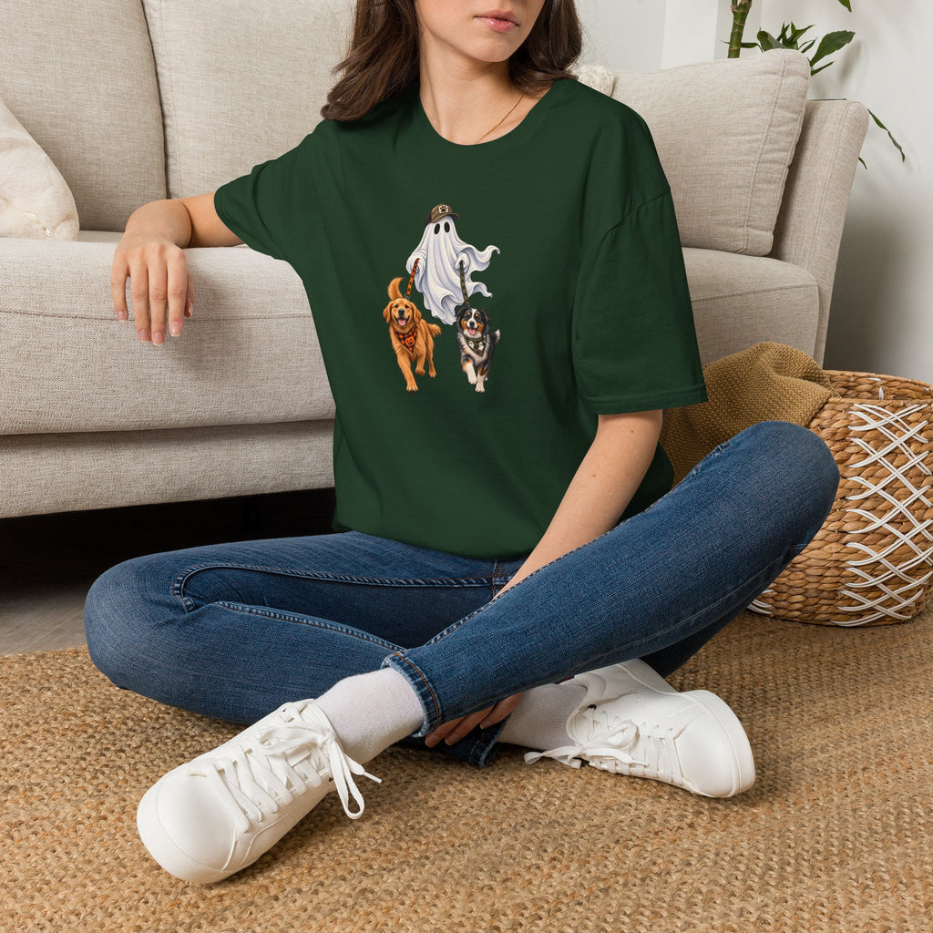 Halloween Ghost with Dogs T-Shirt