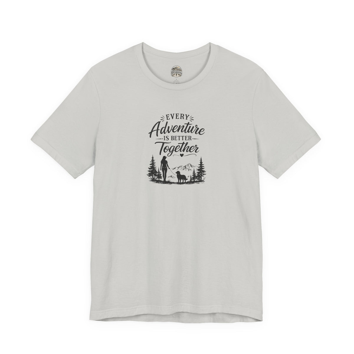 Adventure Together T-Shirt – "Every Adventure Is Better Together" Hiking & Dog Graphic Tee