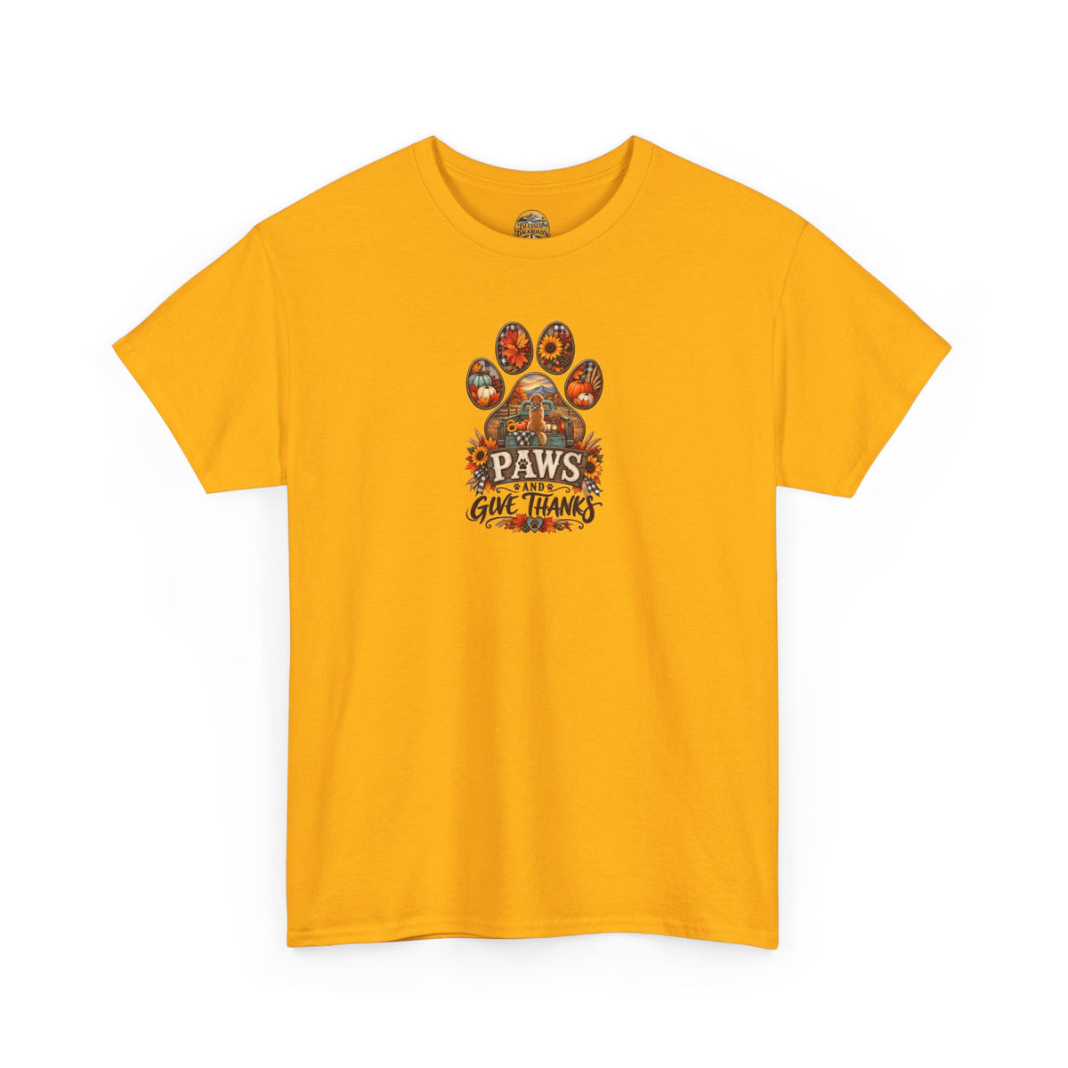 Thankful Paws Thanksgiving T‑Shirt