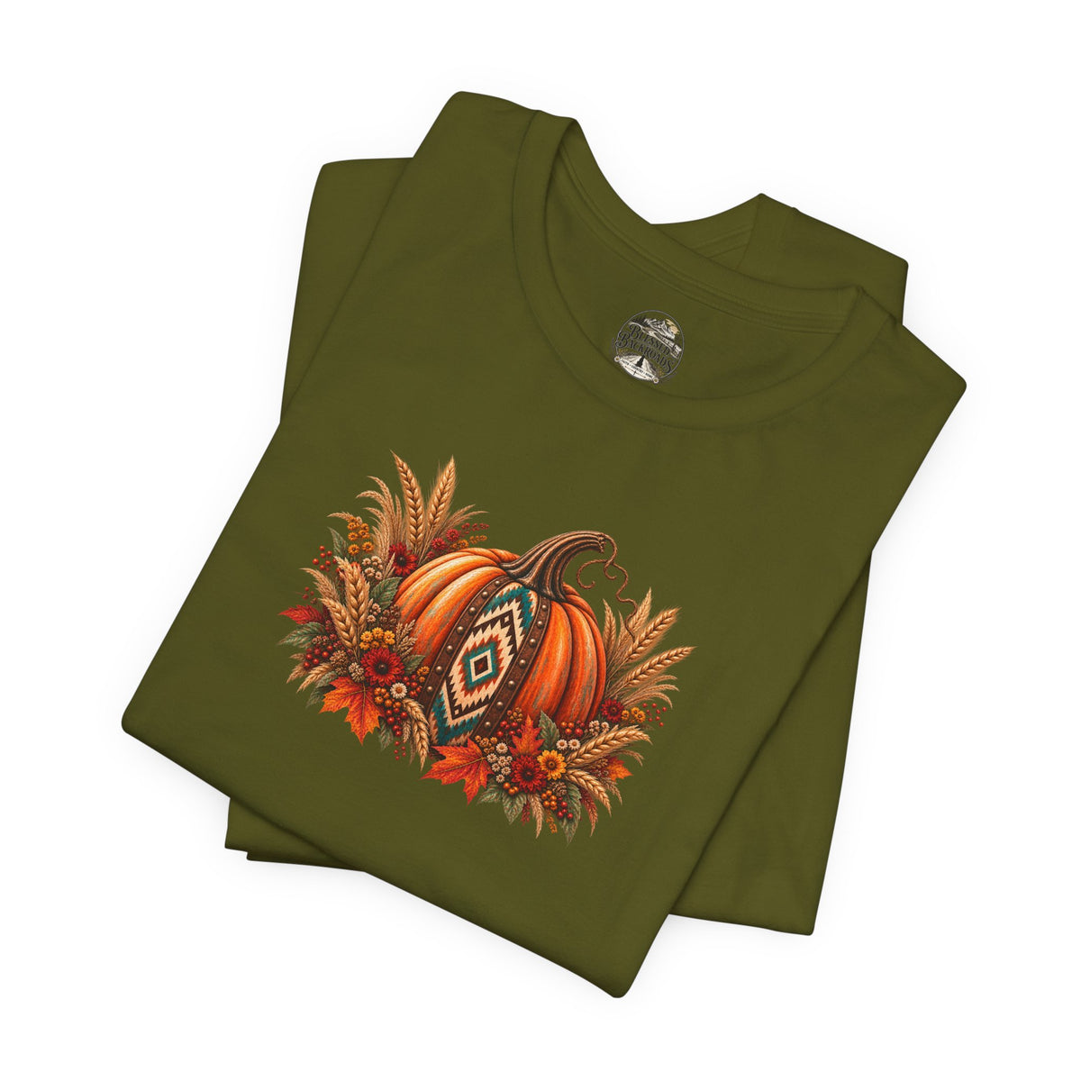 Fall Pumpkin & Sunflower Tee — Autumn Harvest Graphic T-Shirt