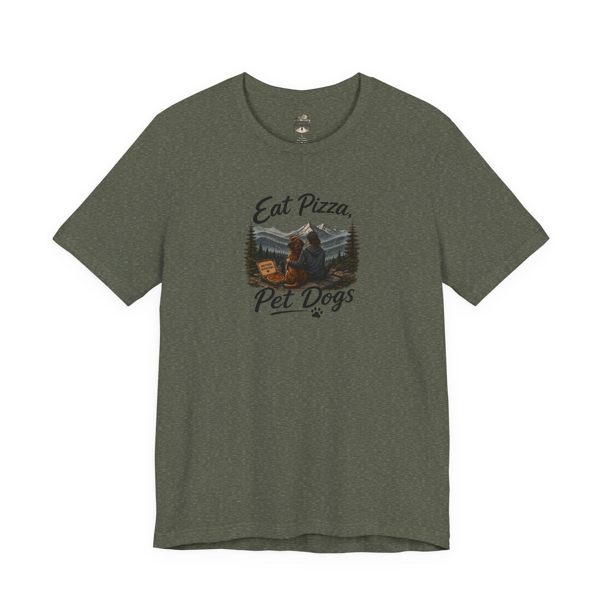 Eat Pizza Pet Dogs T-Shirt — Funny Dog Lover Tee