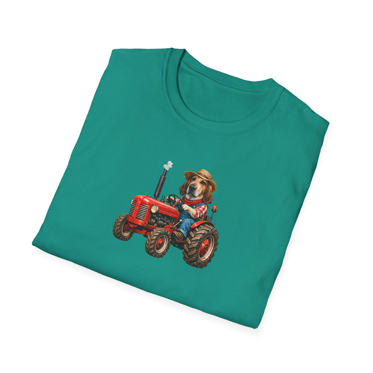 Dog on Tractor T‑Shirt — Cute Farmer Pup Graphic Tee
