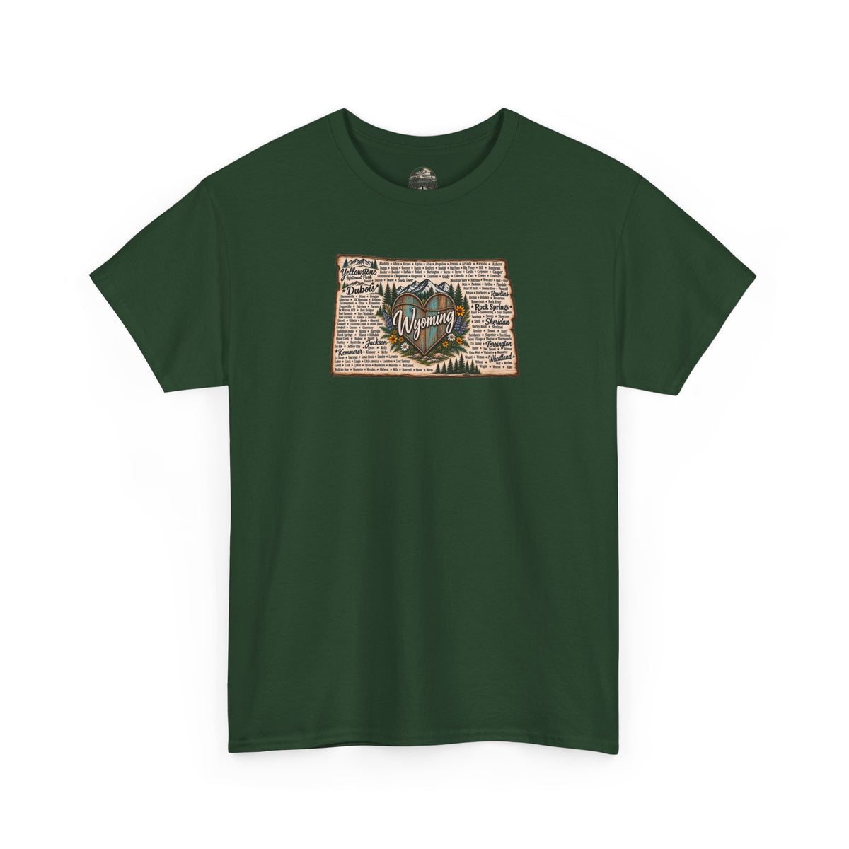 Wyoming State Outline Tee